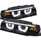 Spec-D Tuning 95-01 Bmw E87 Halo Projector Headlight - Black LHP-E3895JM-TM - alternate 1